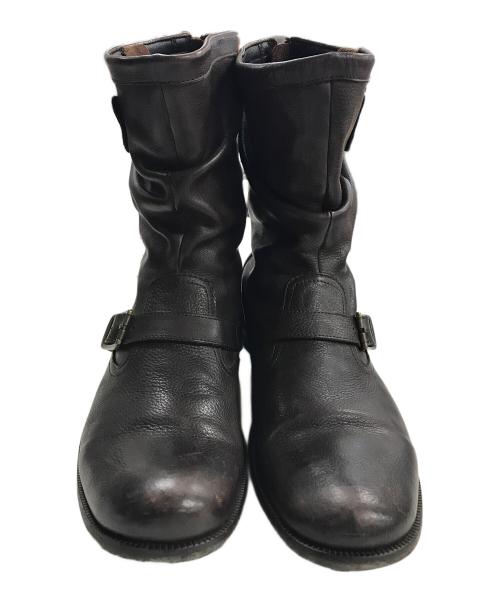 KATHARINE HAMNETT（キャサリンハムネット）KATHARINE HAMNETT (キャサリンハムネット) エンジニアブーツ ブラウン サイズ:26cmの古着・服飾アイテム