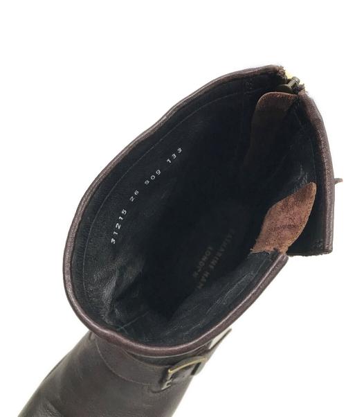 KATHARINE HAMNETT（キャサリンハムネット）KATHARINE HAMNETT (キャサリンハムネット) エンジニアブーツ ブラウン サイズ:26cmの古着・服飾アイテム