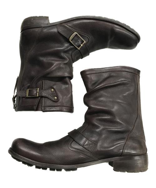 KATHARINE HAMNETT（キャサリンハムネット）KATHARINE HAMNETT (キャサリンハムネット) エンジニアブーツ ブラウン サイズ:26cmの古着・服飾アイテム