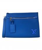 LOUIS VUITTONルイ ヴィトン）の古着「テイクオフ・ポーチ ＬＶ（ルイ ヴィトン）アエログラム」｜ブルー
