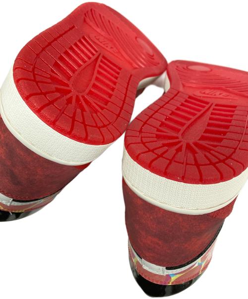 NIKE（ナイキ）NIKE (ナイキ) ハイカットスニーカー Air Jordan 1Hight OG（エアジョーダン） スパイダーマンコラボ レッド サイズ:28cm 未使用品の古着・服飾アイテム
