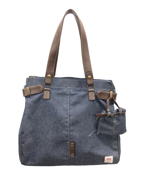 EDWIN（エドウィン）EDWIN (エドウィン) トートバッグ ネイビー サイズ:実寸サイズにてご確認ください。の古着・服飾アイテム