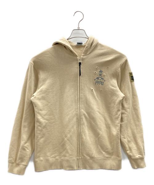 PPFM（ピーピーエフエム）PPFM (ピーピーエフエム) ジップパーカー カーキ サイズ:Fの古着・服飾アイテム