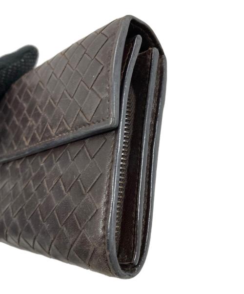 BOTTEGA VENETA（ボッテガベネタ）BOTTEGA VENETA (ボッテガベネタ) 長財布 イントレチャート ブラック サイズ:実寸サイズにてご確認下さい。の古着・服飾アイテム