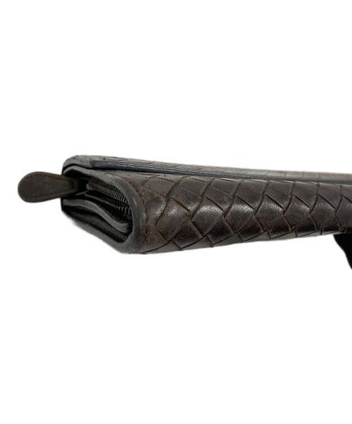 BOTTEGA VENETA（ボッテガベネタ）BOTTEGA VENETA (ボッテガベネタ) 長財布 イントレチャート ブラック サイズ:実寸サイズにてご確認下さい。の古着・服飾アイテム