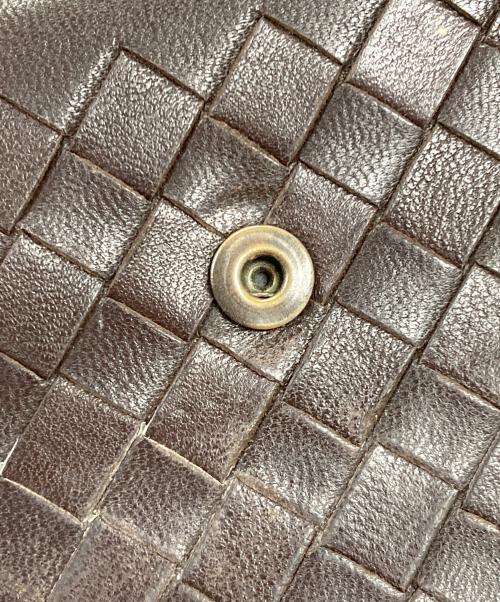 BOTTEGA VENETA（ボッテガベネタ）BOTTEGA VENETA (ボッテガベネタ) 長財布 イントレチャート ブラック サイズ:実寸サイズにてご確認下さい。の古着・服飾アイテム