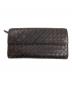 BOTTEGA VENETA（ボッテガベネタ）の古着「長財布 イントレチャート」｜ブラック