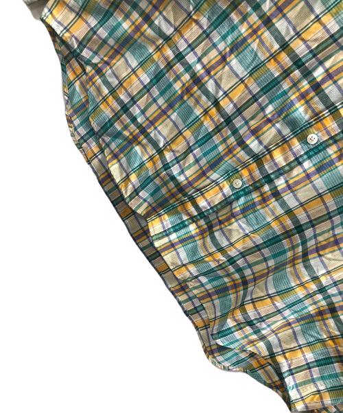 THE NORTH FACE（ザ ノース フェイス）THE NORTH FACE (ザ ノース フェイス) ボタンダウンシャツ ロングスリーブマドラスシャツ グリーン系 サイズ:Lの古着・服飾アイテム