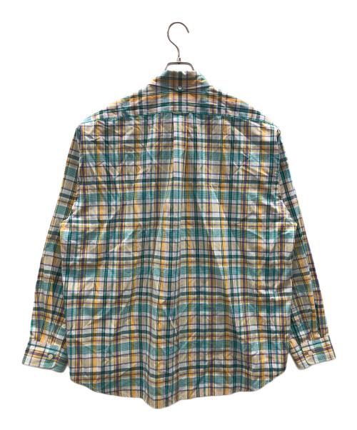 THE NORTH FACE（ザ ノース フェイス）THE NORTH FACE (ザ ノース フェイス) ボタンダウンシャツ ロングスリーブマドラスシャツ グリーン系 サイズ:Lの古着・服飾アイテム