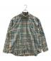 THE NORTH FACE（ザ ノース フェイス）の古着「ボタンダウンシャツ ロングスリーブマドラスシャツ」｜グリーン系