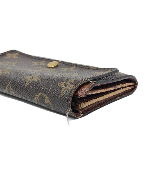 LOUIS VUITTON（ルイ ヴィトン）LOUIS VUITTON (ルイ ヴィトン) 2つ折り財布 モノグラム ポルトモネ・ジップ ブラウン サイズ:実寸サイズにてご確認ください。の古着・服飾アイテム