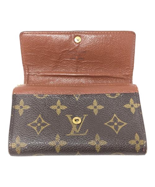 LOUIS VUITTON（ルイ ヴィトン）LOUIS VUITTON (ルイ ヴィトン) 2つ折り財布 モノグラム ポルトモネ・ジップ ブラウン サイズ:実寸サイズにてご確認ください。の古着・服飾アイテム