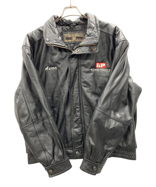 MEMBERS ONLY（メンバーズオンリー）MEMBERS ONLY (メンバーズオンリー) レザージャケット ブラック サイズ:Lの古着・服飾アイテム