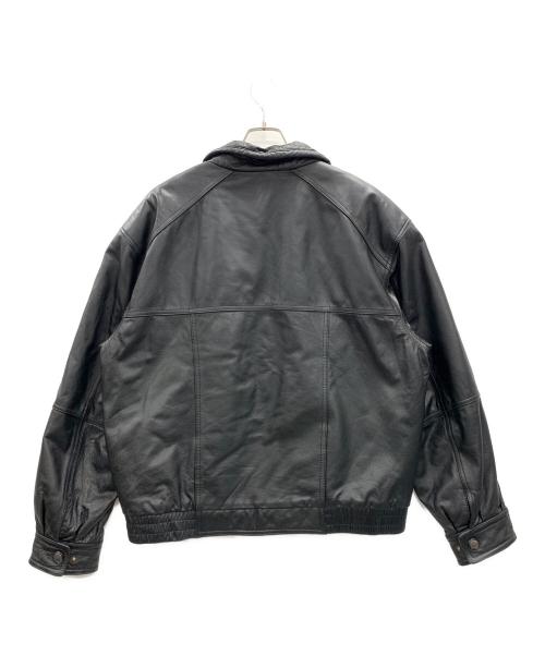 MEMBERS ONLY（メンバーズオンリー）MEMBERS ONLY (メンバーズオンリー) レザージャケット ブラック サイズ:Lの古着・服飾アイテム
