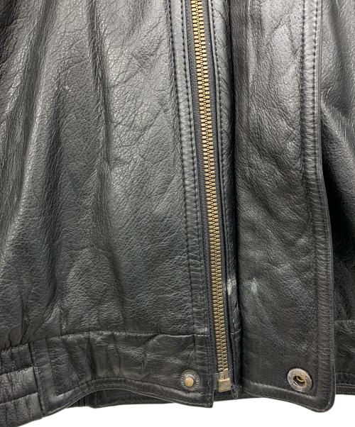 MEMBERS ONLY（メンバーズオンリー）MEMBERS ONLY (メンバーズオンリー) レザージャケット ブラック サイズ:Lの古着・服飾アイテム