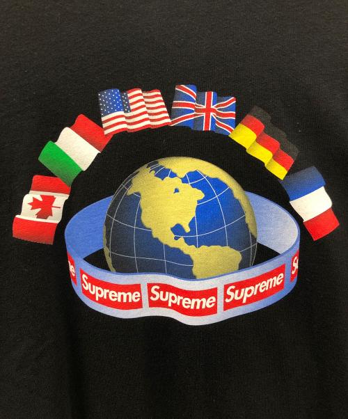 SUPREME（シュプリーム）SUPREME (シュプリーム) ロングスリーブカットソー ワールドワイド ブラック サイズ:Mの古着・服飾アイテム