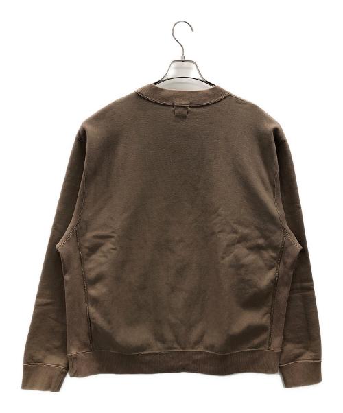 STEVEN ALAN（スティーブンアラン）STEVEN ALAN (スティーブンアラン) SWEAT CREW NECK-BOLD（スウェット クルー ネック-ボールド） ブラウン サイズ:Lの古着・服飾アイテム