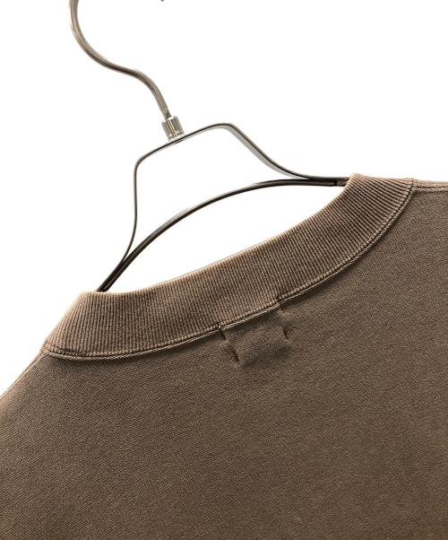 STEVEN ALAN（スティーブンアラン）STEVEN ALAN (スティーブンアラン) SWEAT CREW NECK-BOLD（スウェット クルー ネック-ボールド） ブラウン サイズ:Lの古着・服飾アイテム