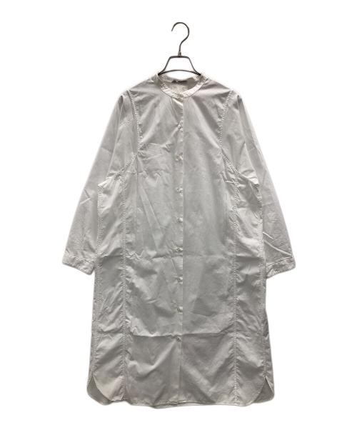 FRAMeWORK（フレームワーク）FRAMeWORK (フレームワーク) THOMAS MASON (トーマスメイソン) シャツワンピース ホワイト サイズ:実寸サイズにてご確認ください。の古着・服飾アイテム