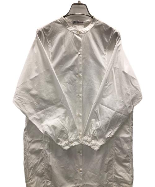 FRAMeWORK（フレームワーク）FRAMeWORK (フレームワーク) THOMAS MASON (トーマスメイソン) シャツワンピース ホワイト サイズ:実寸サイズにてご確認ください。の古着・服飾アイテム