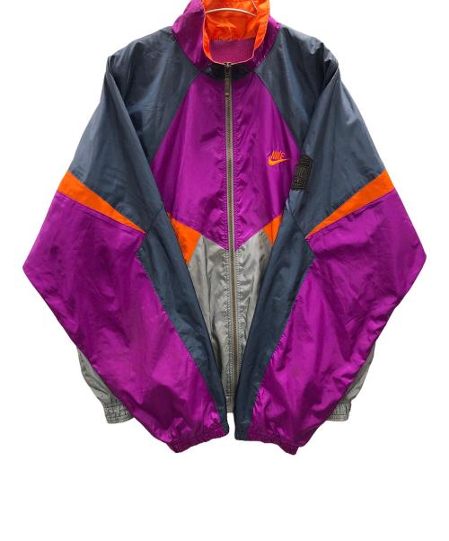 NIKE（ナイキ）NIKE (ナイキ) トラックジャケット パープル×ネイビー サイズ:実寸サイズにてご確認ください。の古着・服飾アイテム