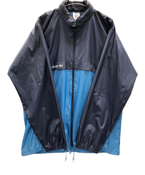 adidas（アディダス）adidas (アディダス) German Army Rain Track Jacket（ジャーマン アーミー レイン トラック ジャケット） ネイビー×スカイブルー サイズ:USA 38の古着・服飾アイテム