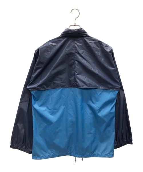 adidas（アディダス）adidas (アディダス) German Army Rain Track Jacket（ジャーマン アーミー レイン トラック ジャケット） ネイビー×スカイブルー サイズ:USA 38の古着・服飾アイテム