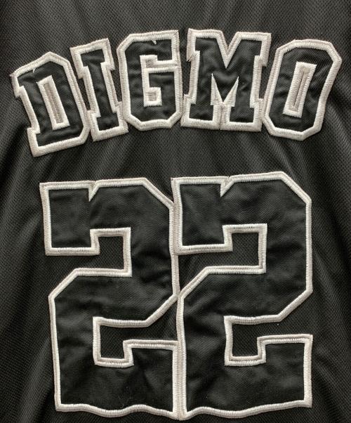 DIGMO（ディグモ）DIGMO (ディグモ) ビッグベースボールシャツ ブラック サイズ:4XLの古着・服飾アイテム
