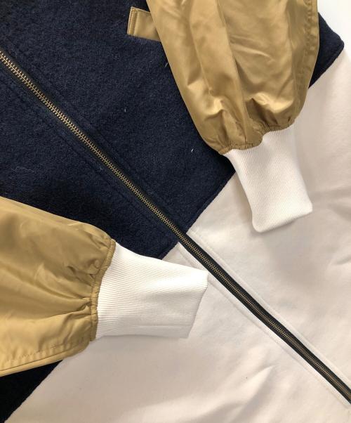 Arumlily（アロムリリィ）Arumlily (アロムリリィ) コート アイボリー×ネイビー サイズ:Fの古着・服飾アイテム