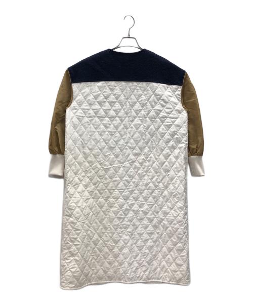 Arumlily（アロムリリィ）Arumlily (アロムリリィ) コート アイボリー×ネイビー サイズ:Fの古着・服飾アイテム