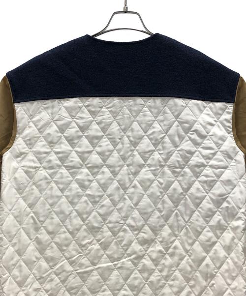 Arumlily（アロムリリィ）Arumlily (アロムリリィ) コート アイボリー×ネイビー サイズ:Fの古着・服飾アイテム