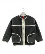 DOS DIOSASドスディオサス）の古着「ボアブルゾン ジャケット」｜グレー