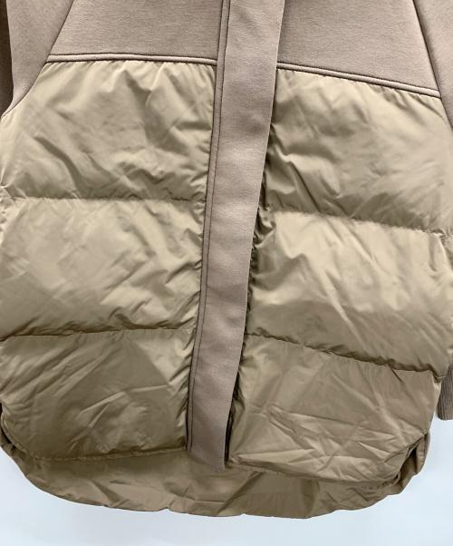 BRAHMIN（ブラーミン）BRAHMIN (ブラーミン) レイヤードセミベルスリーブ フーデットダウンアウター カーキ サイズ:38の古着・服飾アイテム