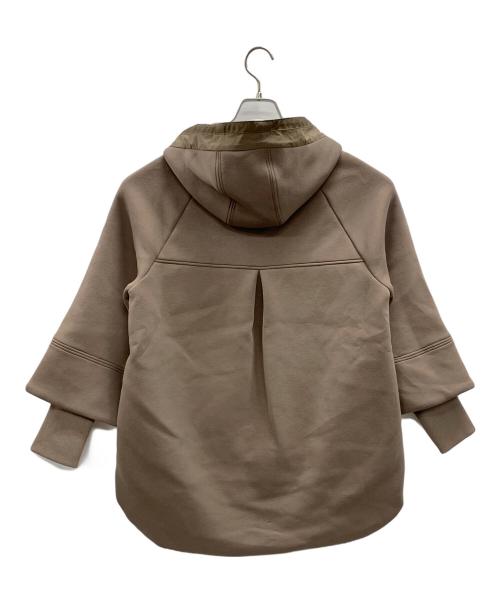 BRAHMIN（ブラーミン）BRAHMIN (ブラーミン) レイヤードセミベルスリーブ フーデットダウンアウター カーキ サイズ:38の古着・服飾アイテム
