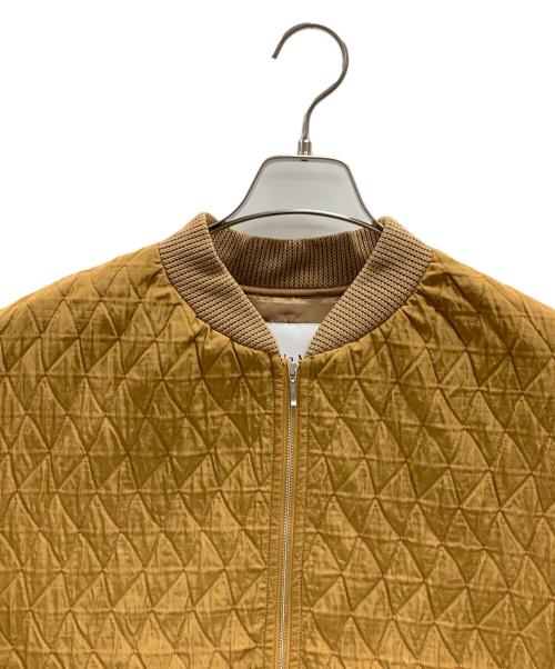 Lallia Mu（ラリア ムー）Lallia Mu (ラリア ムー) キルトブルゾン ジャケット ブラウン サイズ:38の古着・服飾アイテム