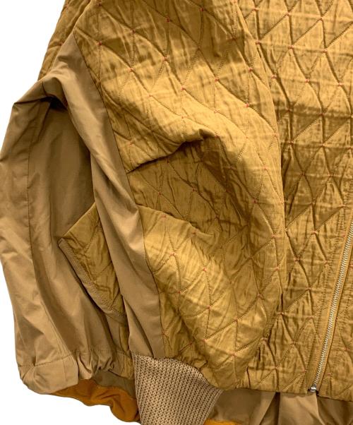 Lallia Mu（ラリア ムー）Lallia Mu (ラリア ムー) キルトブルゾン ジャケット ブラウン サイズ:38の古着・服飾アイテム