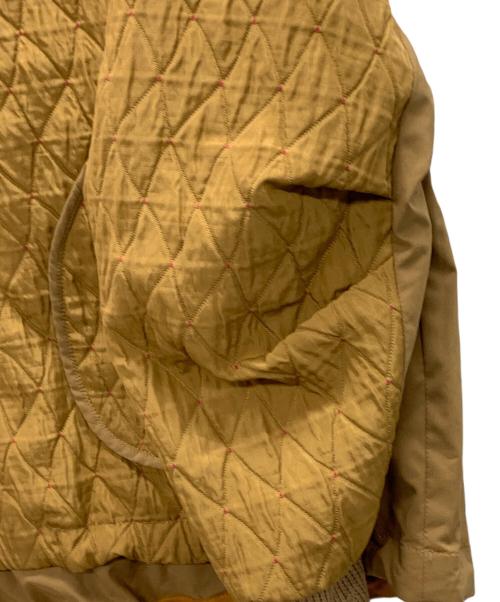 Lallia Mu（ラリア ムー）Lallia Mu (ラリア ムー) キルトブルゾン ジャケット ブラウン サイズ:38の古着・服飾アイテム