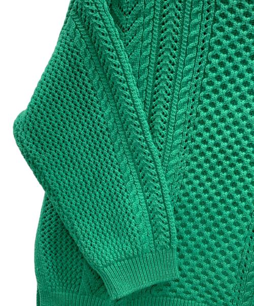 23区（ニジュウサンク）23区 (ニジュウサンク) ニット グリーン サイズ:38 未使用品の古着・服飾アイテム