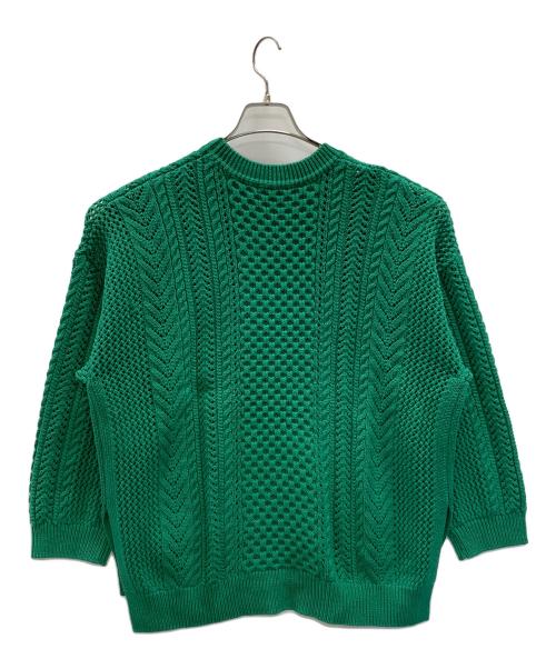 23区（ニジュウサンク）23区 (ニジュウサンク) ニット グリーン サイズ:38 未使用品の古着・服飾アイテム
