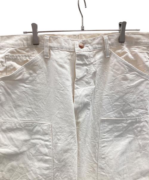 round house（ラウンドハウス）round house (ラウンドハウス) ダブルニーペインターパンツ アイボリー サイズ:36×32の古着・服飾アイテム