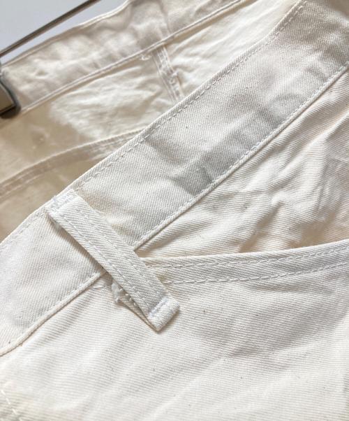 round house（ラウンドハウス）round house (ラウンドハウス) ダブルニーペインターパンツ アイボリー サイズ:36×32の古着・服飾アイテム