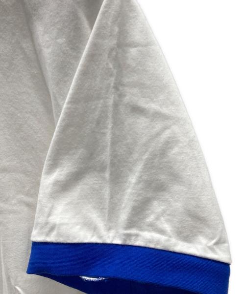 adidas（アディダス）adidas (アディダス) Tシャツ ホワイト×ブルー サイズ:2XOの古着・服飾アイテム