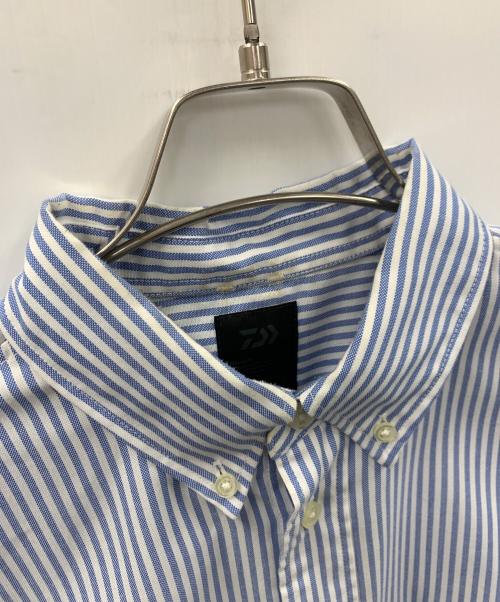 DAIWA（ダイワ）DAIWA (ダイワ) 長袖シャツ TECH BUTTON DOWN SHIRTS（テック ボタンダウン シャツ） ブルー×ホワイト サイズ:Mの古着・服飾アイテム
