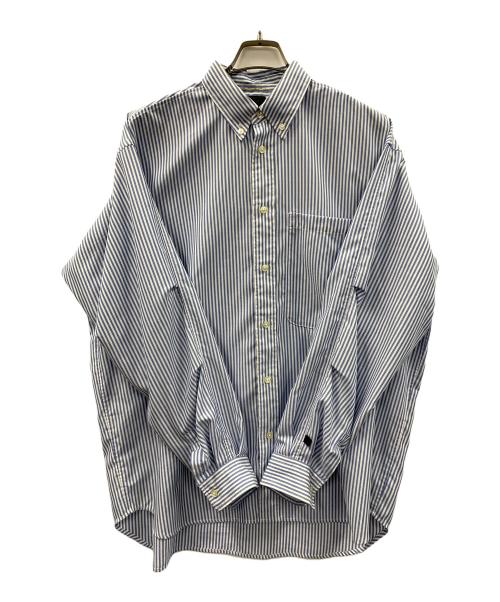 DAIWA（ダイワ）DAIWA (ダイワ) 長袖シャツ TECH BUTTON DOWN SHIRTS（テック ボタンダウン シャツ） ブルー×ホワイト サイズ:Mの古着・服飾アイテム