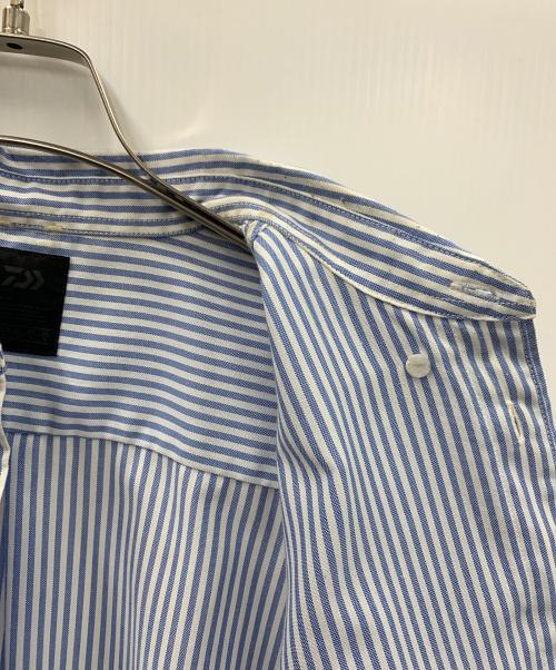 DAIWA（ダイワ）DAIWA (ダイワ) 長袖シャツ TECH BUTTON DOWN SHIRTS（テック ボタンダウン シャツ） ブルー×ホワイト サイズ:Mの古着・服飾アイテム