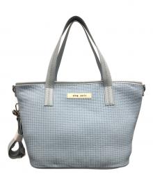 qbag paris（キューバッグ パリ）の古着「2WAYショルダーバッグ トートバッグ エスプリ」｜スカイブルー