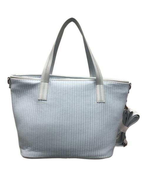qbag paris（キューバッグ パリ）qbag paris (キューバッグ パリ) 2WAYショルダーバッグ トートバッグ エスプリ スカイブルー サイズ:実寸サイズにてご確認ください。 未使用品の古着・服飾アイテム