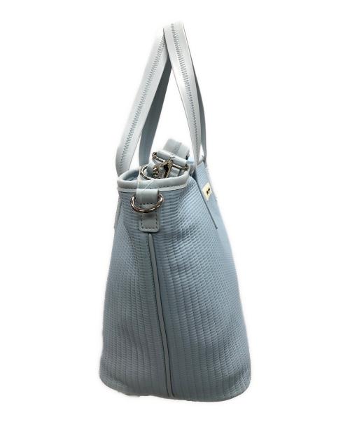 qbag paris（キューバッグ パリ）qbag paris (キューバッグ パリ) 2WAYショルダーバッグ トートバッグ エスプリ スカイブルー サイズ:実寸サイズにてご確認ください。 未使用品の古着・服飾アイテム