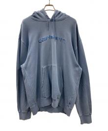 CarHartt（カーハート）の古着「プルオーバーパーカー HOODED CARHARTT SWEATSHIR（フーデッド カーハート スウェットシャツ）」｜ブルー