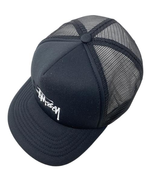 stussy（ステューシー）stussy (ステューシー) メッシュキャップ ブラック サイズ:実寸サイズにてご確認ください。の古着・服飾アイテム